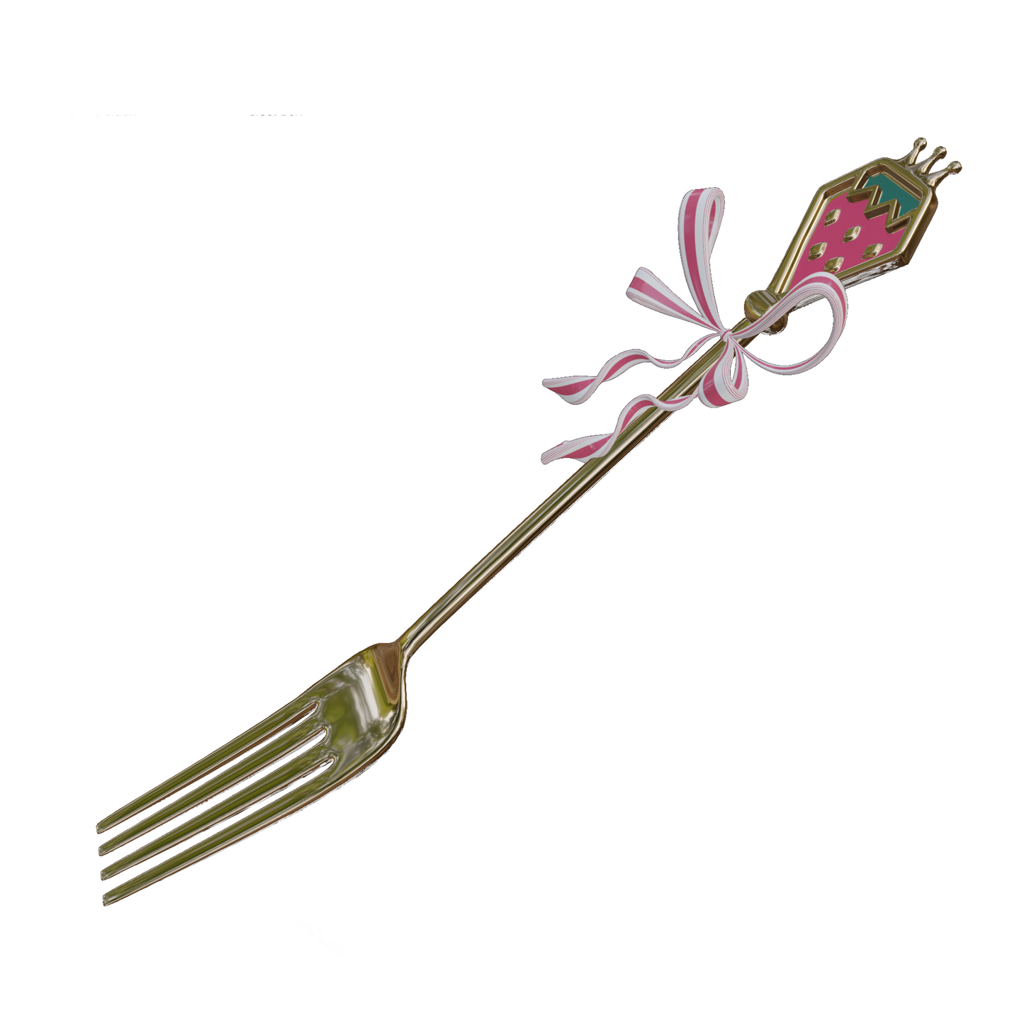 Miku Strawberry Fork - Digital 3D Model - Strawberry Miku Cosplay
