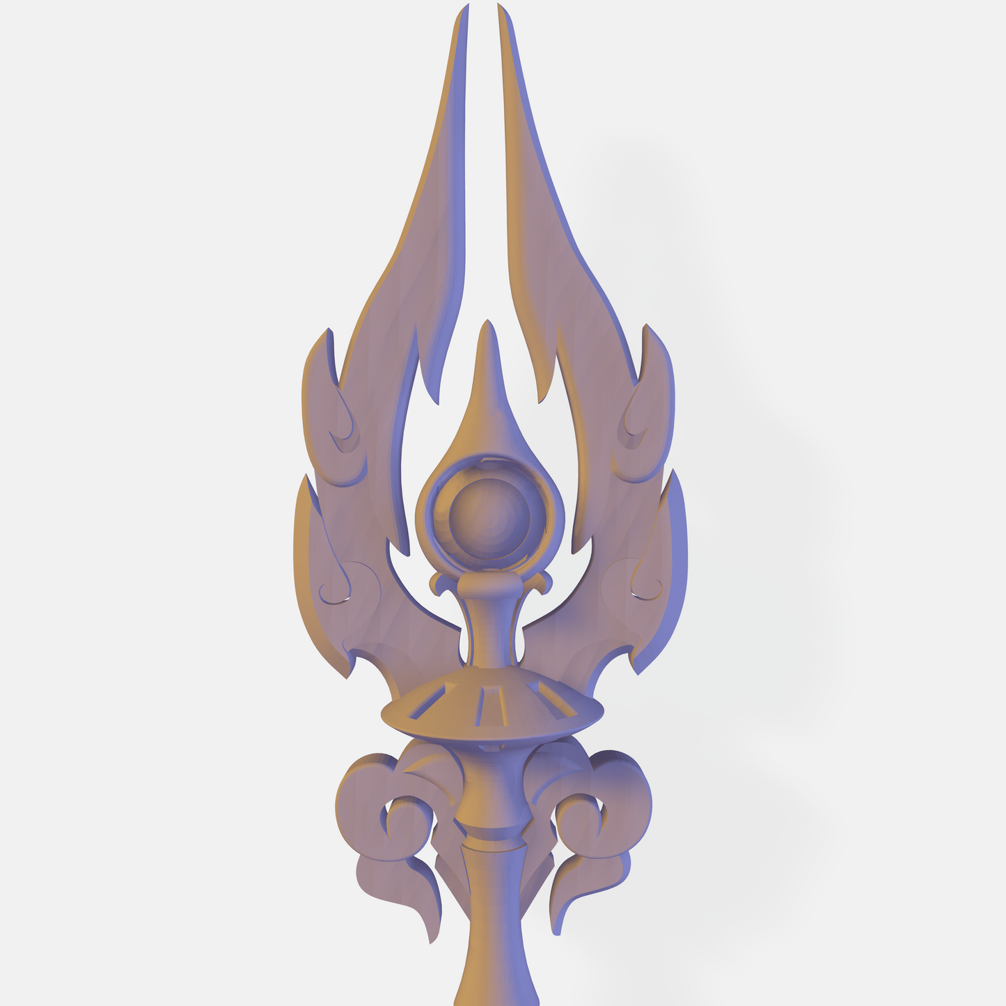Staff of Homa - Digital 3D Model - Genshin Impact - Hu Tao Spear