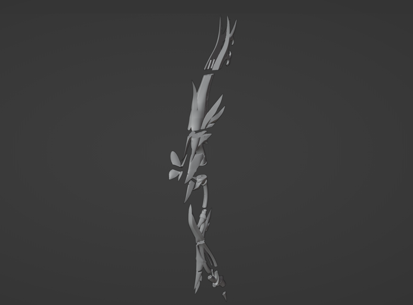 Aqua Simulacra Bow - Digital 3D Model - Genshin Impact - Yelan Cosplay