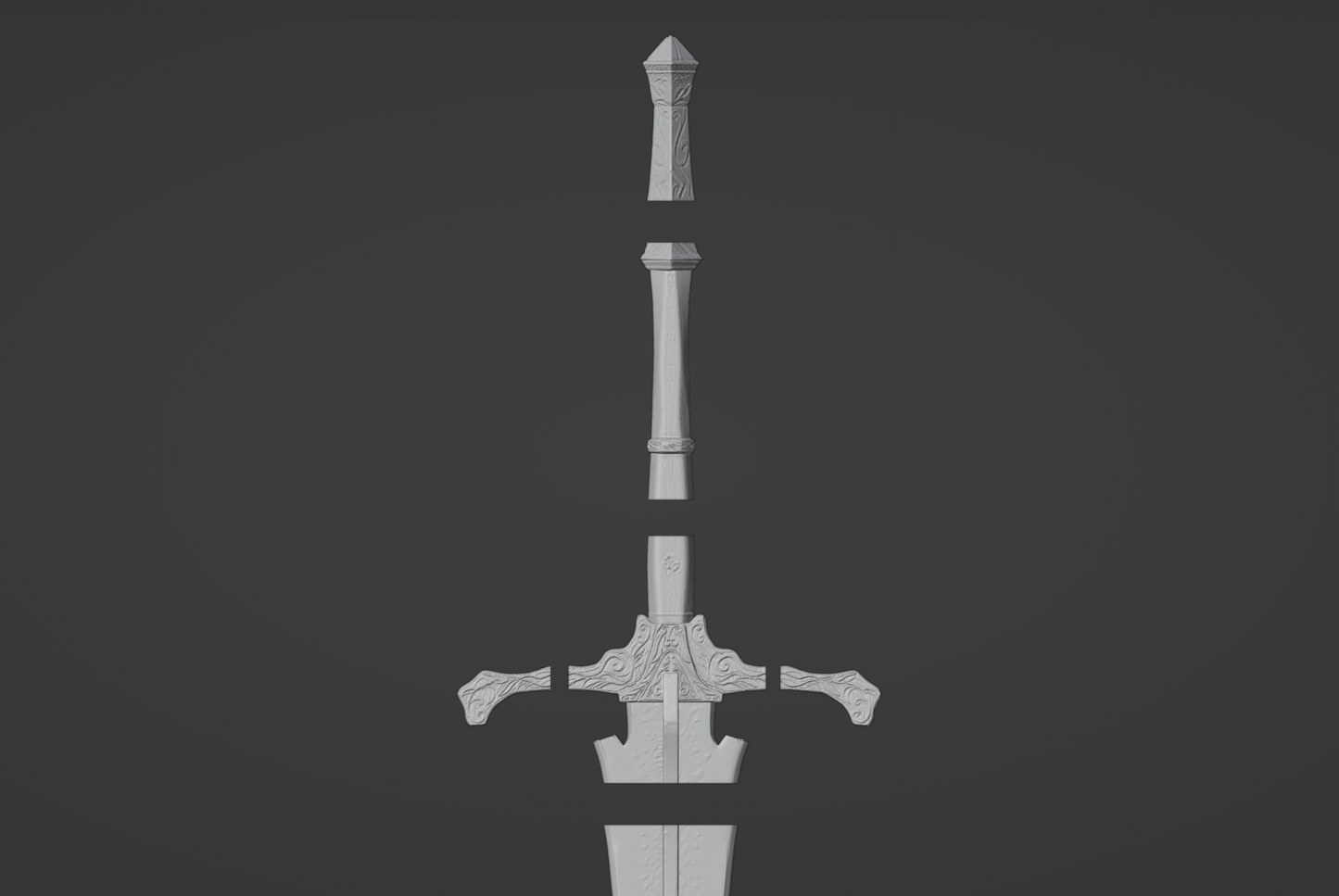 Knight's Greatsword - Digital 3D Model - Elden Ring Cosplay