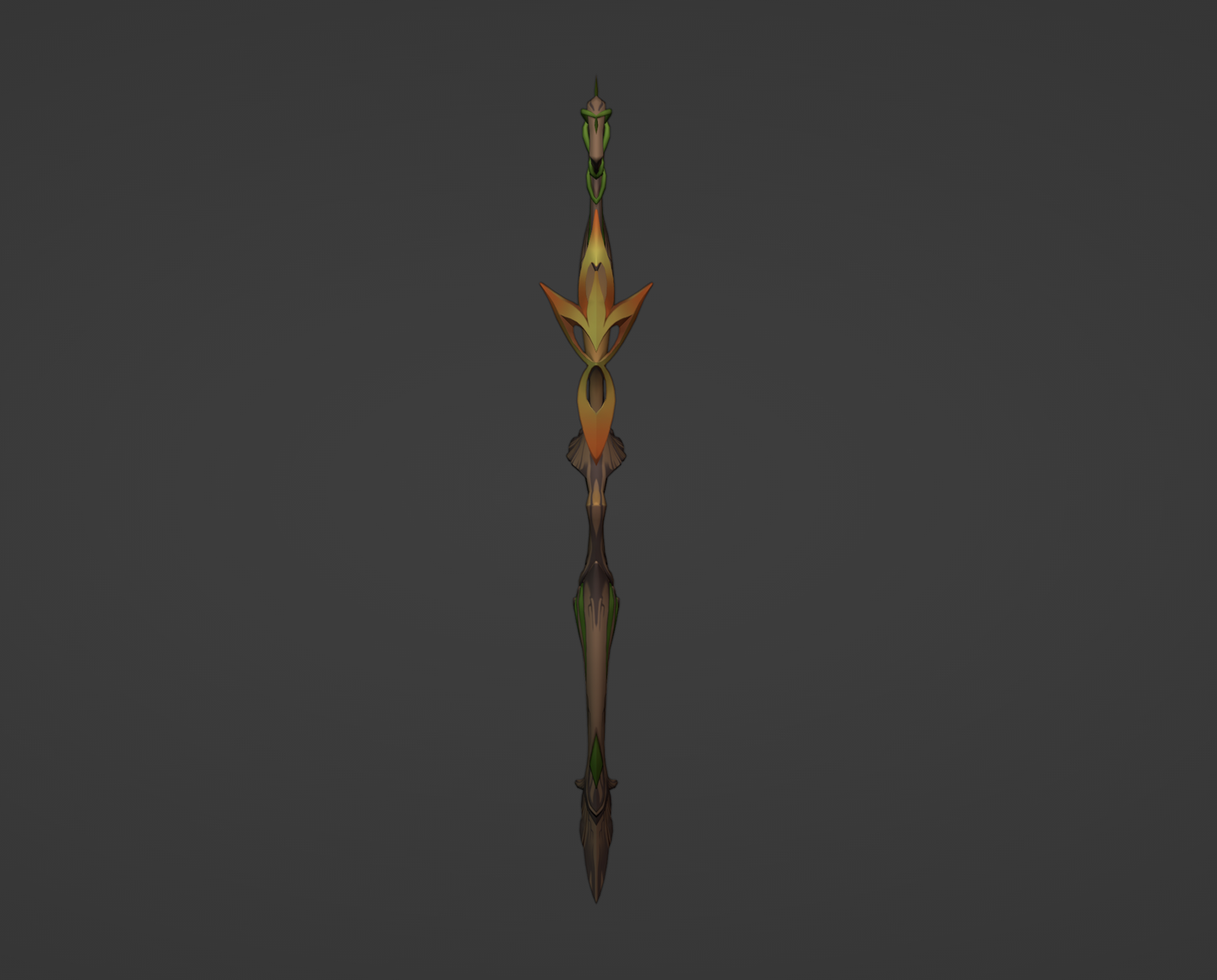 King's Squire Bow - Digital 3D Model - Genshin Impact - Tighnari Cosplay