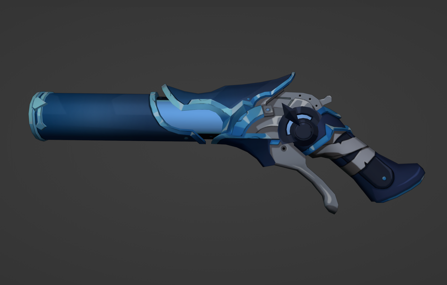 Cryogunner Legionnaire Gun - Digital 3D Model - Genshin Impact - Cryogunner Legionnaire Cosplay