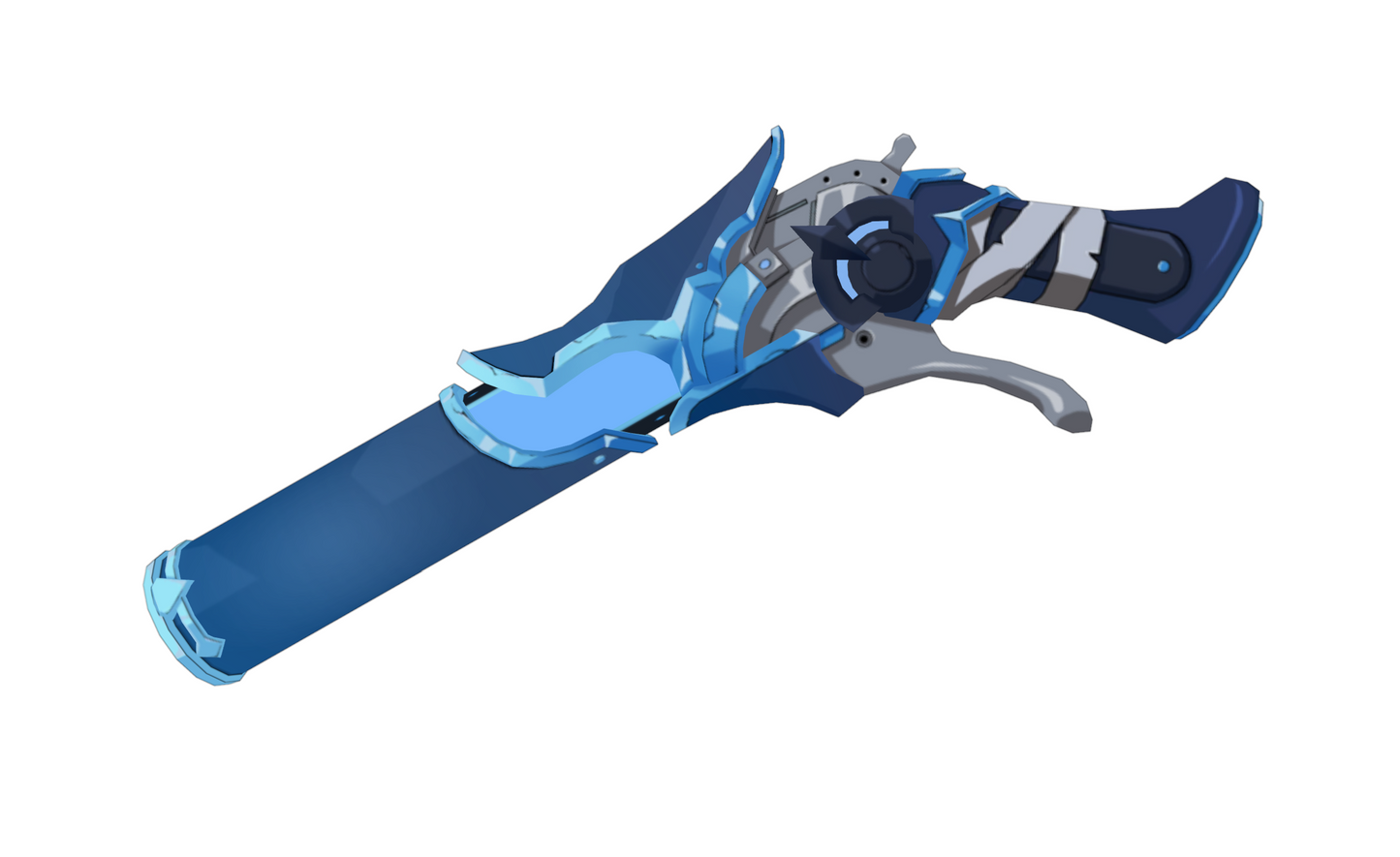 Cryogunner Legionnaire Gun - Digital 3D Model - Genshin Impact - Cryogunner Legionnaire Cosplay