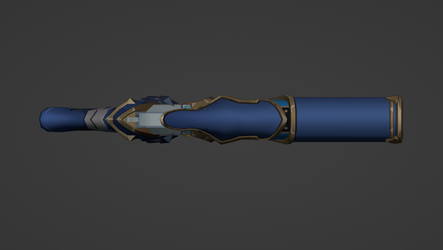 Hydrogunner Legionnaire Gun - Digital 3D Model - Genshin Impact - Hydrogunner Legionnaire Cosplay