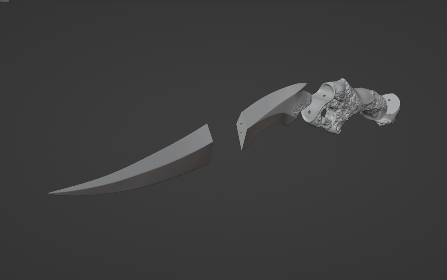 Dagger of Death's Flowers - Digital 3D Model - Resident Evil Village - Ethan Winters Cosplay