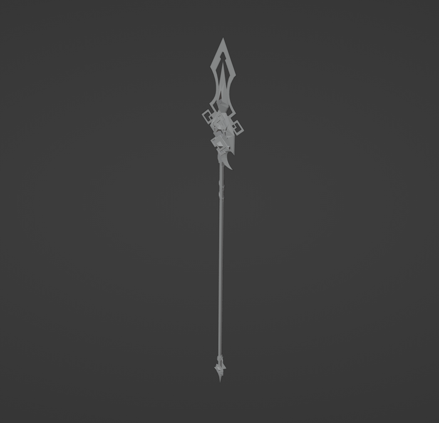 Vortex Vanquisher - Digital 3D Model - Genshin Impact - Zhongli Cosplay