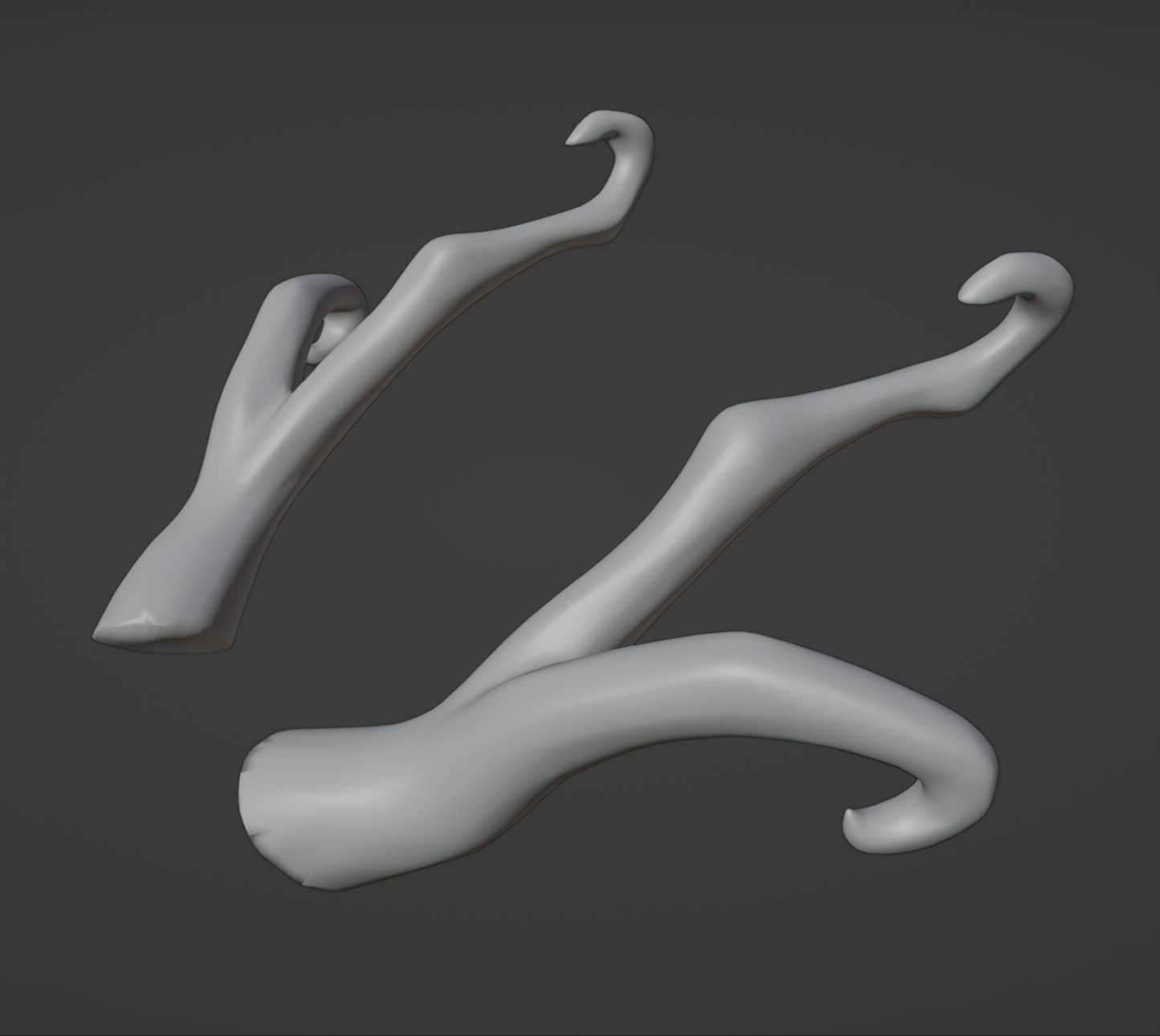 Zhongli Dragon Horns - Digital 3D Model - Genshin Impact - Zhongli Cosplay