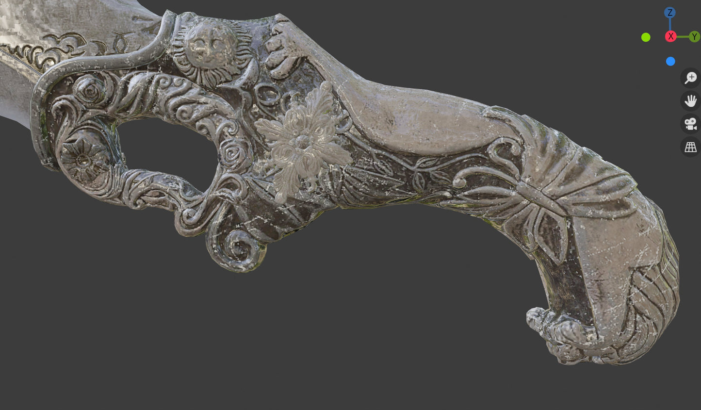 Dagger of Death's Flowers - Digital 3D Model - Resident Evil Village - Ethan Winters Cosplay