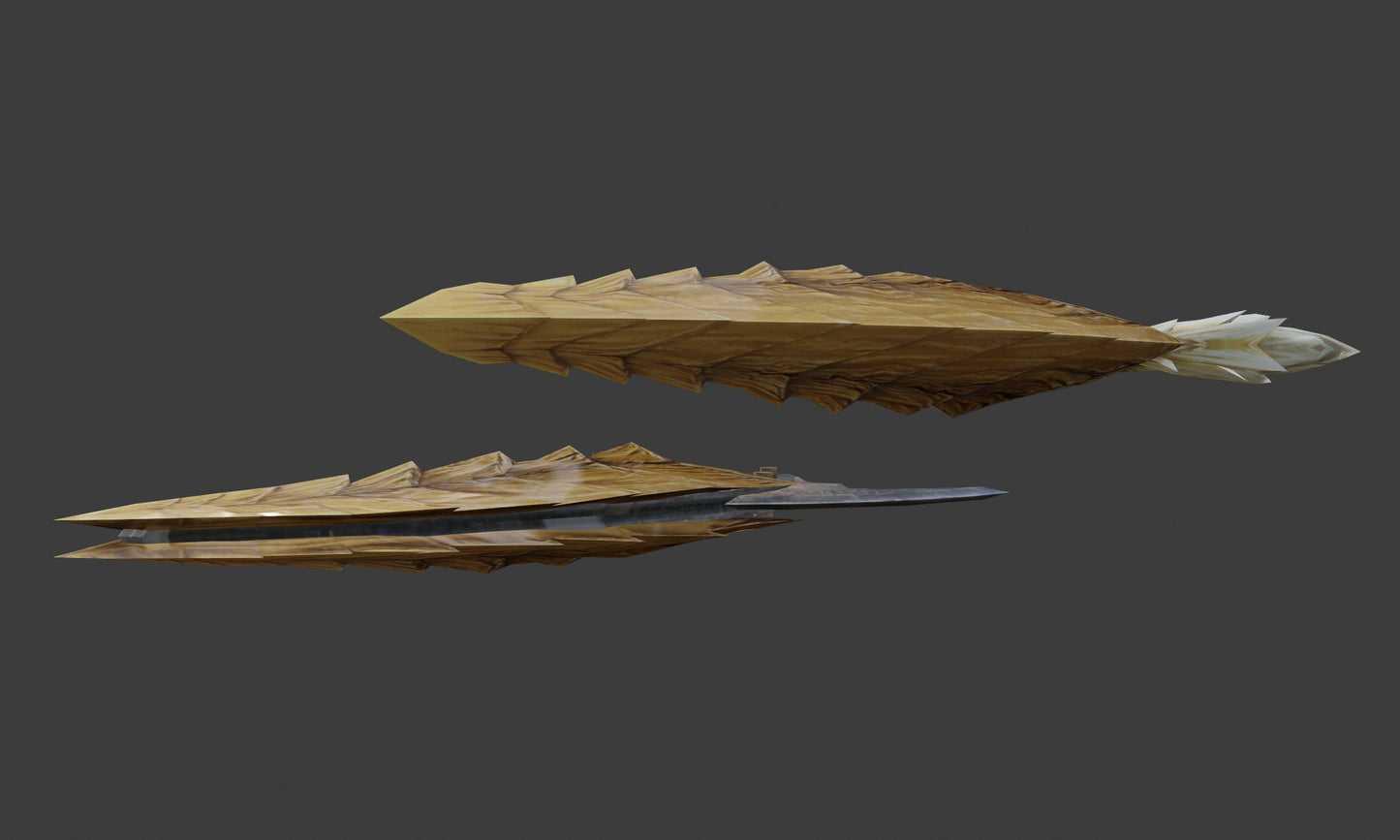 Usurper's Fulgur - Digital 3D Model - Monster Hunter World Cosplay