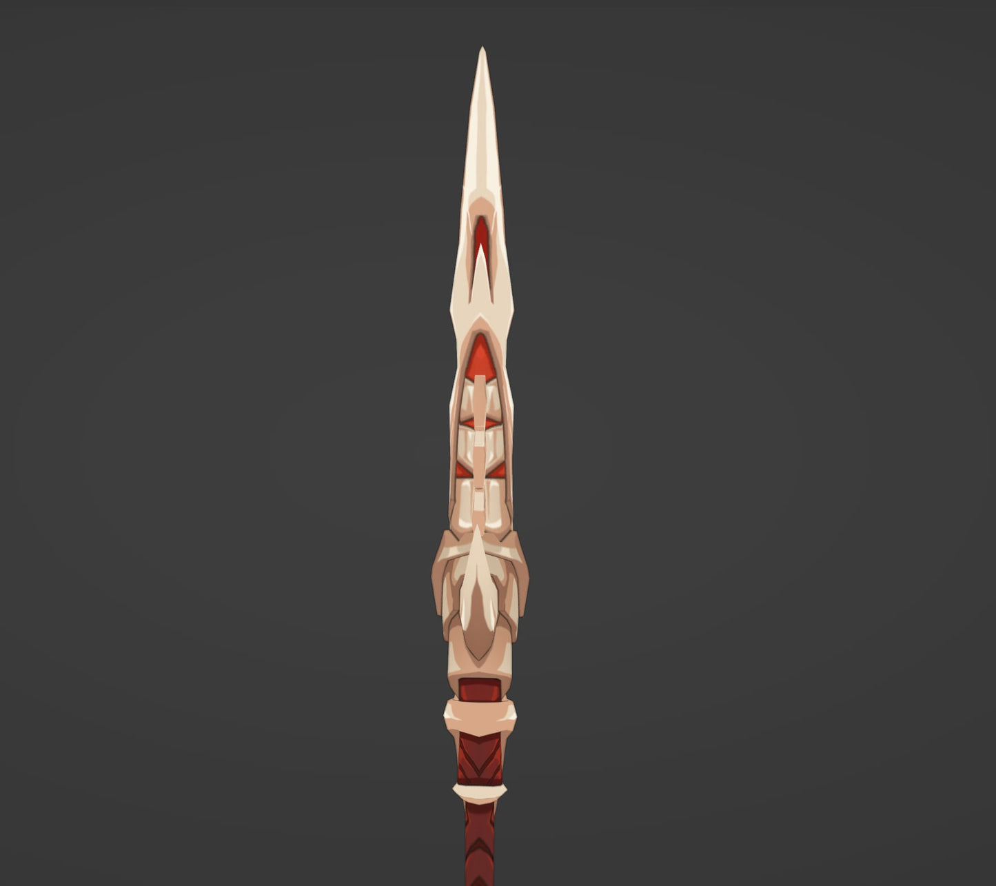 Dragonspine Spear - Digital 3D Model - Genshin Impact - Rosaria Cosplay