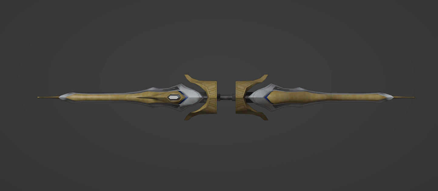 Akhos Bow - Digital 3D Model - Professionally Designed - Arkhos Cosplay - Xeno Chronicles 2 Cosplay