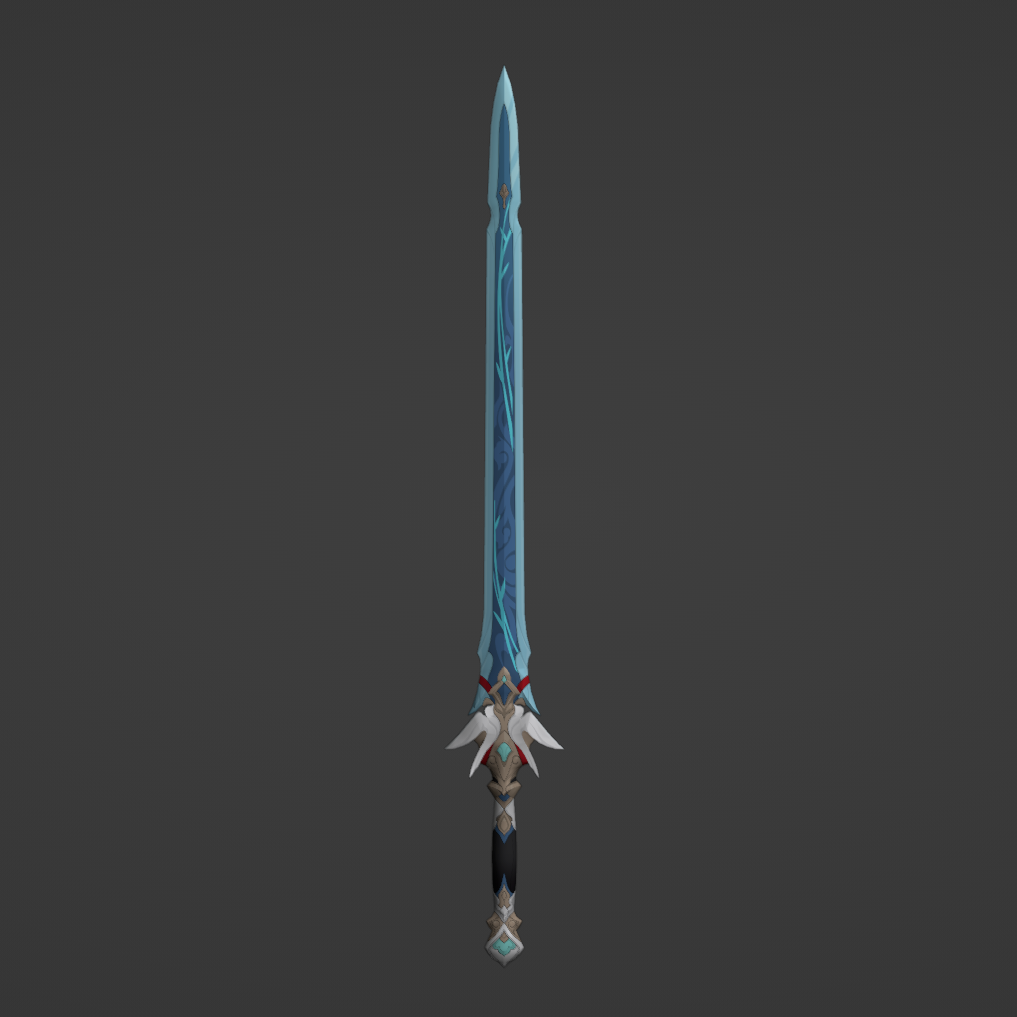Yanqing Sword - Digital 3D Model - Honkai: Star Rail - Yanqing Cosplay
