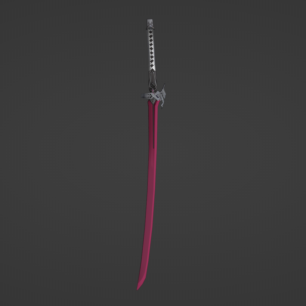 Kafka Katana - Digital 3D Model - Honkai: Star Rail - Kafka Cosplay