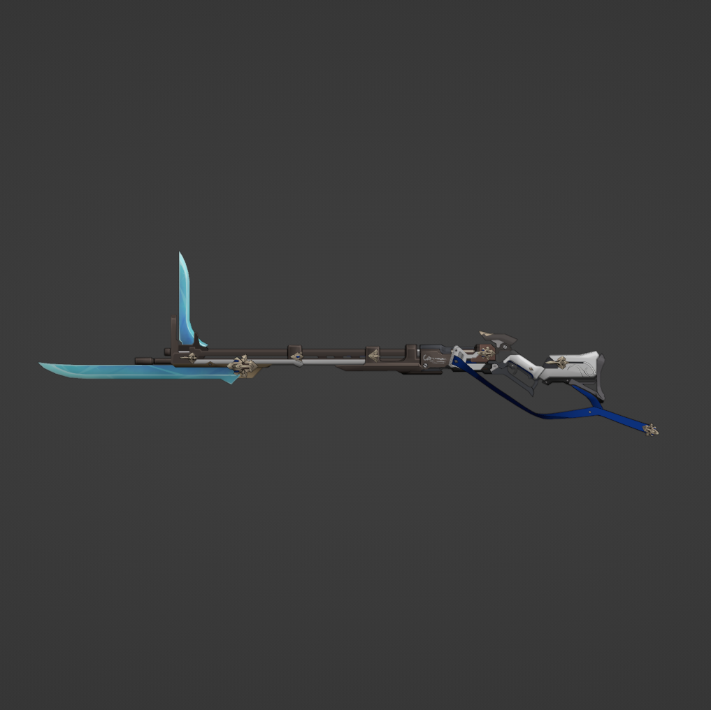 Bronya's Rifle - Digital 3D Model - Honkai: Star Rail - Bronya Cosplay