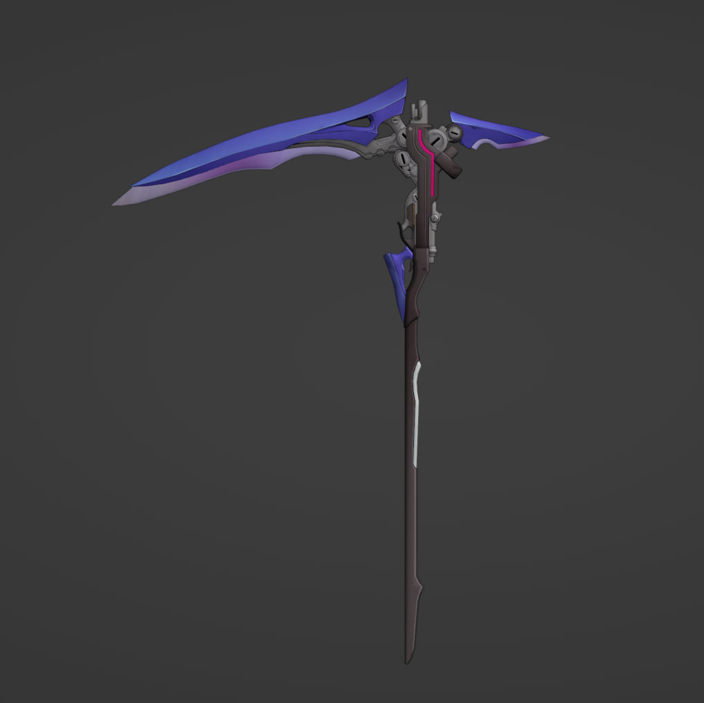 Seele Scythe - Digital 3D Model - Honkai: Star Rail - Seele Cosplay
