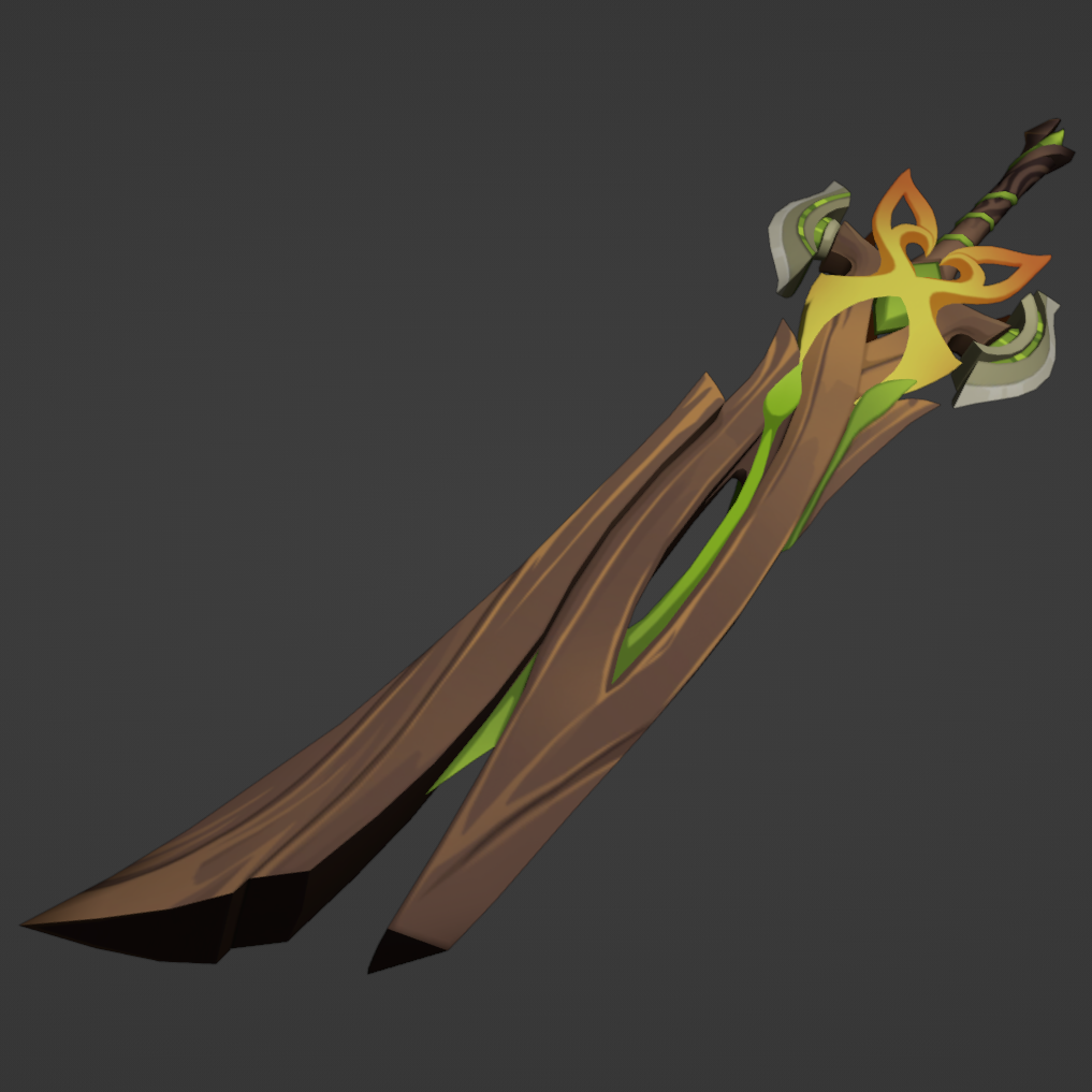 Forest Regalia - Digital 3D Model - Genshin Impact - Beidou Cosplay