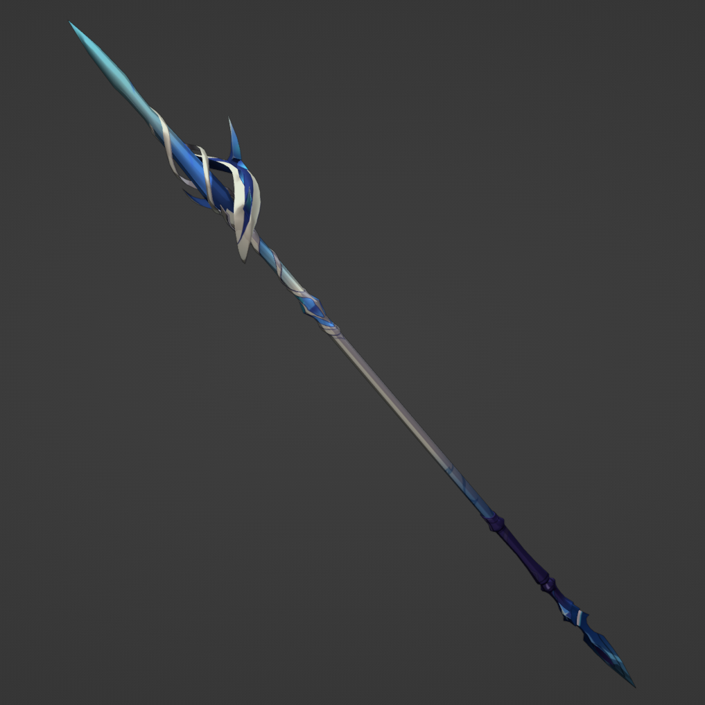 Regicide (Dirge of Sal) - Digital 3D Model - Genshin Impact - Rosaria Cosplay