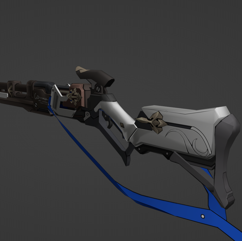 Bronya's Rifle - Digital 3D Model - Honkai: Star Rail - Bronya Cosplay