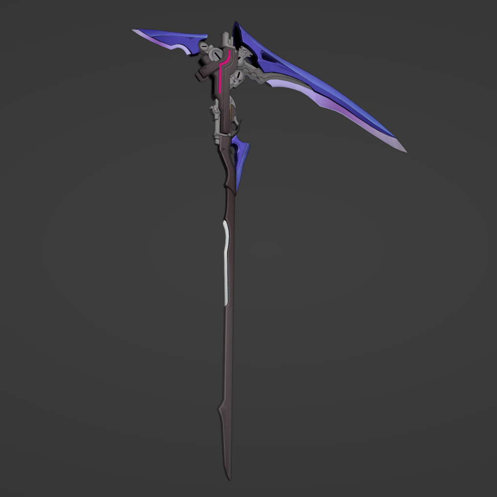 Seele Scythe - Digital 3D Model - Honkai: Star Rail - Seele Cosplay