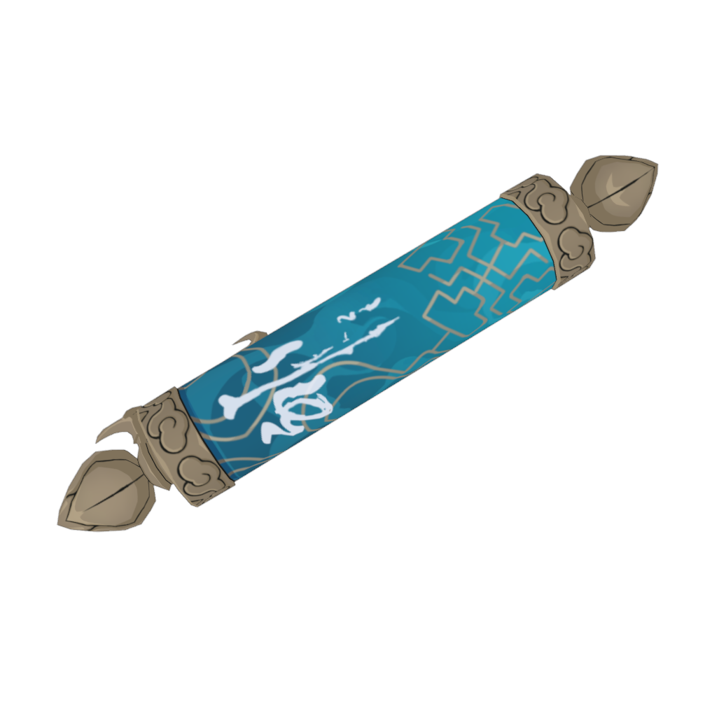 Jing Yuan Scroll - Digital 3D Model - Honkai: Star Rail - Jing Yuan Cosplay