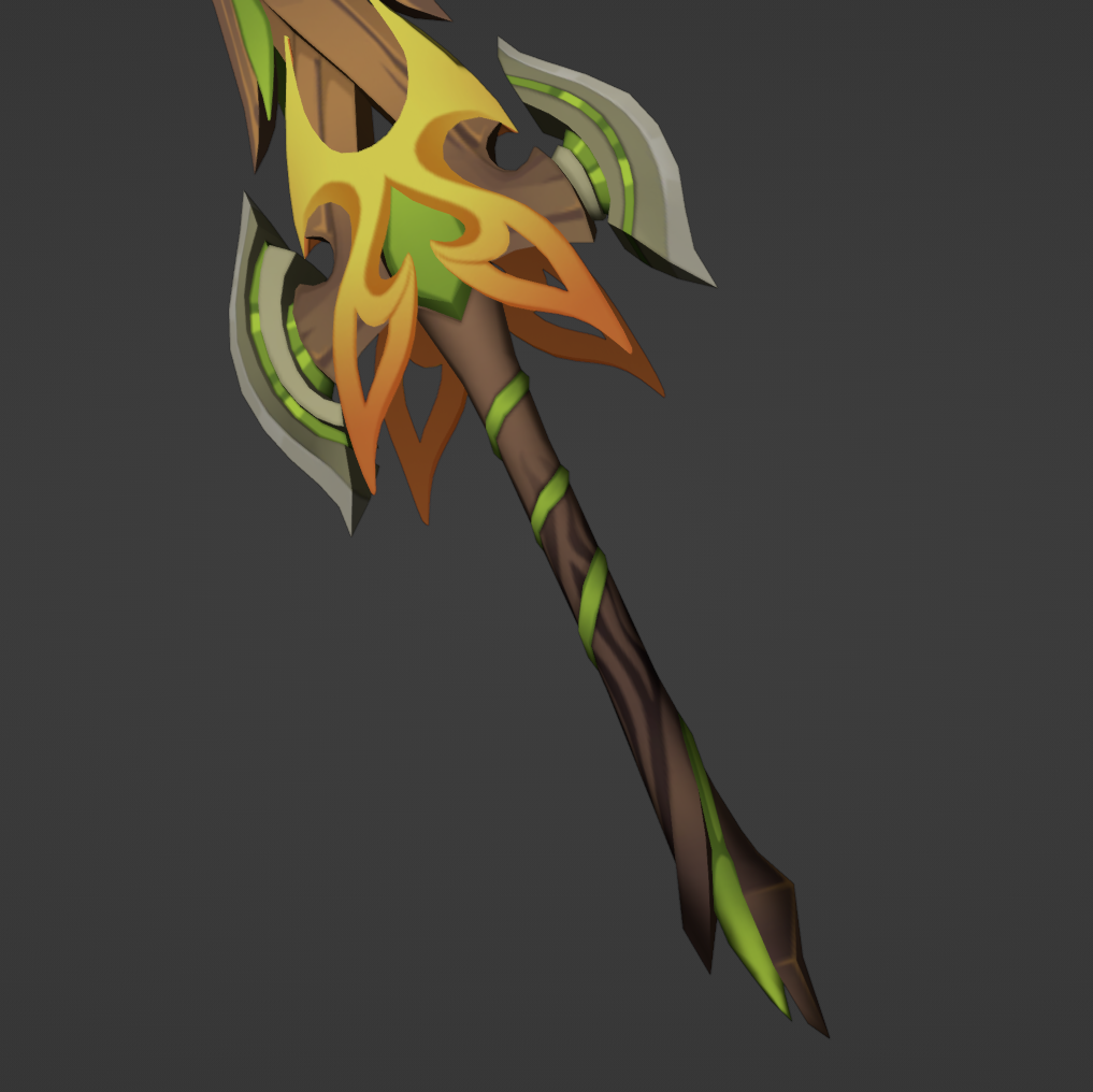 Forest Regalia - Digital 3D Model - Genshin Impact - Beidou Cosplay