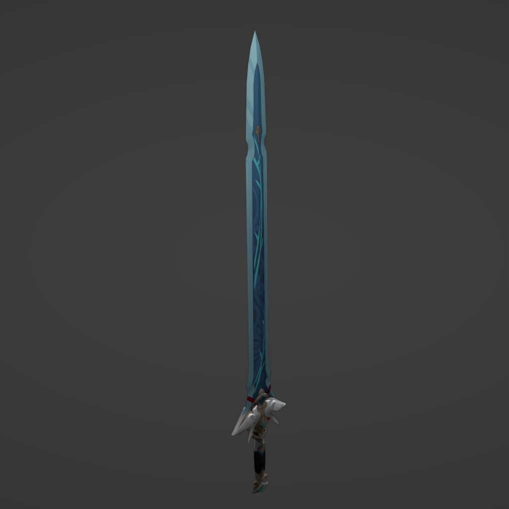 Yanqing Sword - Digital 3D Model - Honkai: Star Rail - Yanqing Cosplay