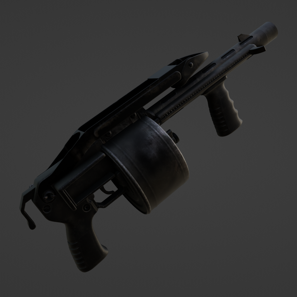 Striker - Digital 3D Model - Resident Evil 4 - Leon Kennedy Cosplay