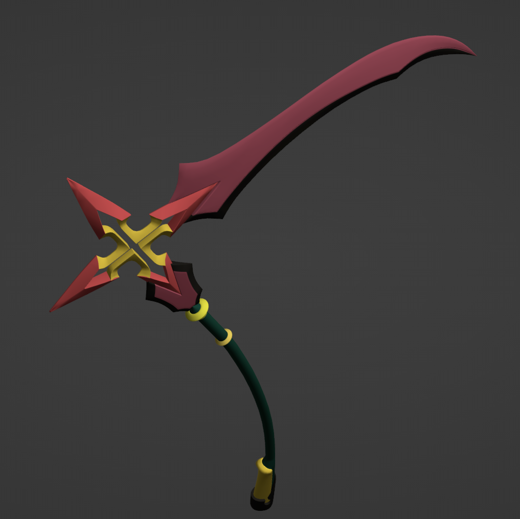 Marluxia's Scythe - Digital 3D Model Files and Physical 3D Printed Kit Options - Marluxia Cosplay