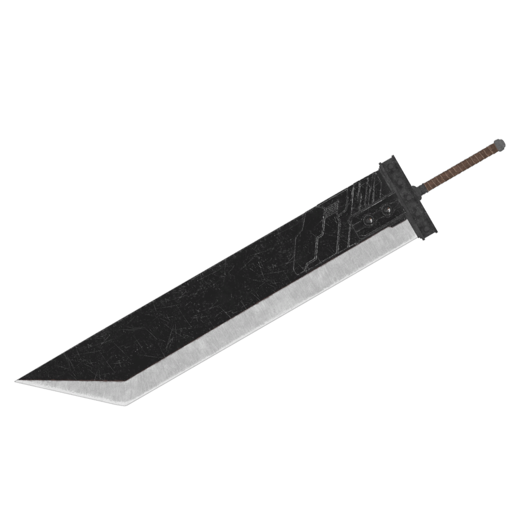 Buster Sword - Digital 3D Model - Final Fantasy VII Remake - Cloud Strife Cosplay