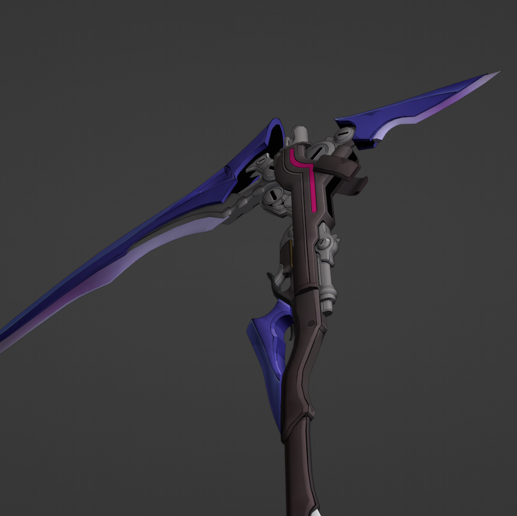 Seele Scythe - Digital 3D Model - Honkai: Star Rail - Seele Cosplay