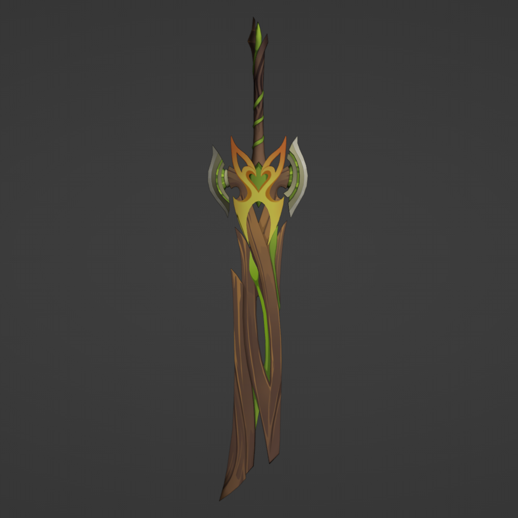 Forest Regalia - Digital 3D Model - Genshin Impact - Beidou Cosplay