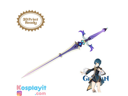 Sacrificial Sword - Digital 3D Model - Genshin Impact - Xingqiu Cosplay