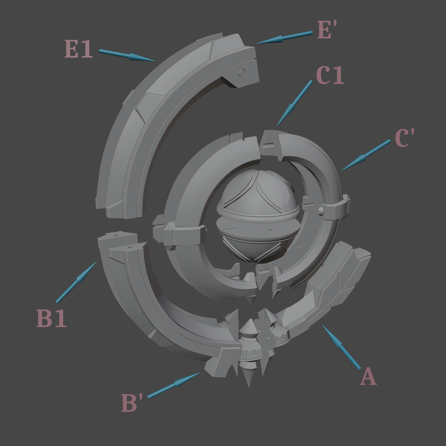 Wandering Evenstar Catalyst - Digital 3D Model Files and Physical 3D Printed Kit Options - Wandering Evenstar - Genshin Cosplay