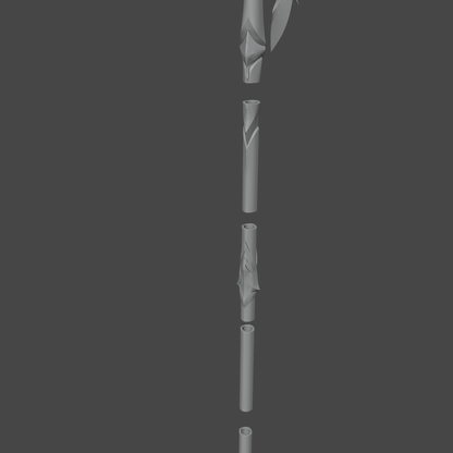 Argenti's Spear - Digital 3D Model - Honkai: Star Rail Cosplay - Argenti Cosplay