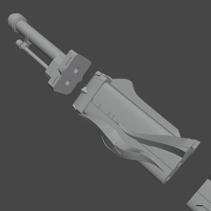 Pyroslinger Bracer Gun - Digital 3D Model - Genshin Impact - Pyroslinger Bracer Cosplay