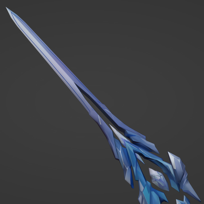 Jingliu Small Sword - Digital 3D Model - Honkai: Star Rail - Jingliu Cosplay