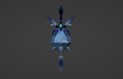 Cryo Lantern - Digital 3D Model - Genshin Impact - Fatui Cryo Cicin Mage