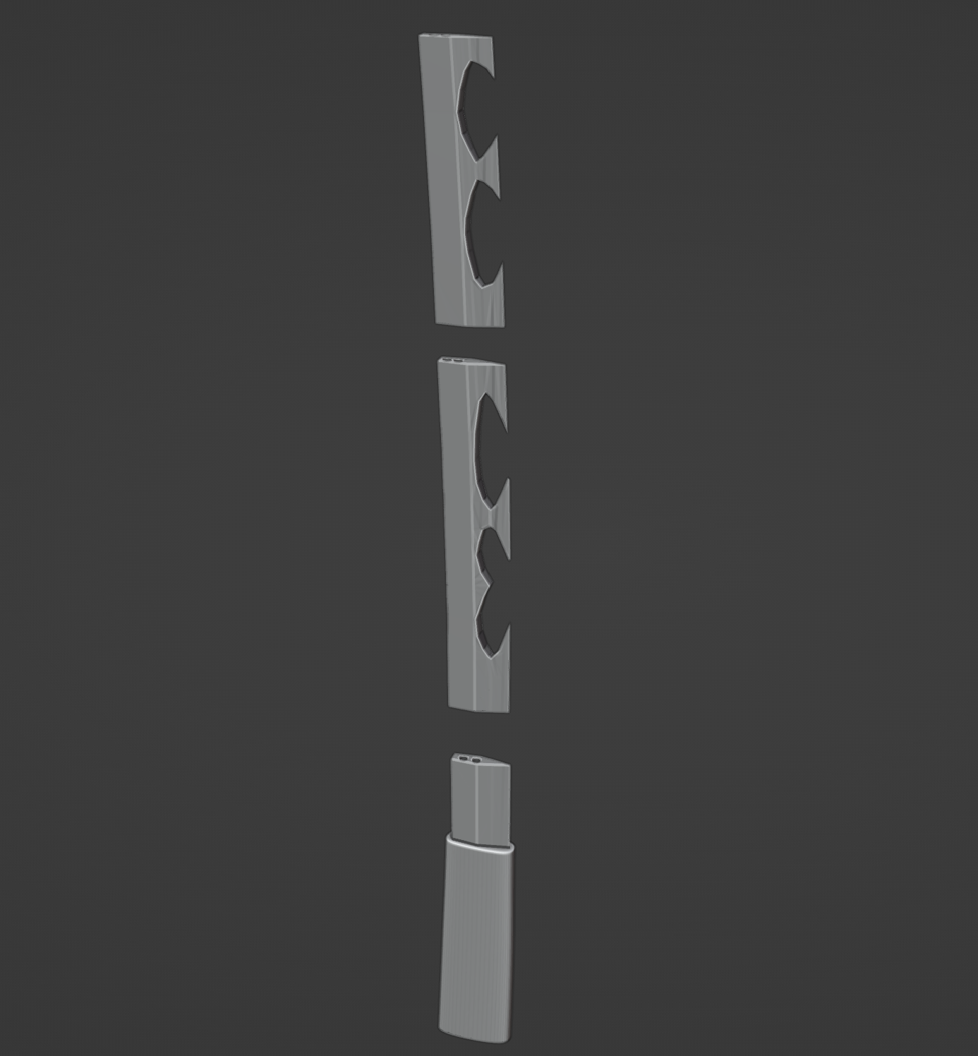 Inosuke Hashibira's Sword - Digital 3D Model Files and Physical 3D Printed Kit Options - Inosuke Hashibira Cosplay - Nichirin Sword