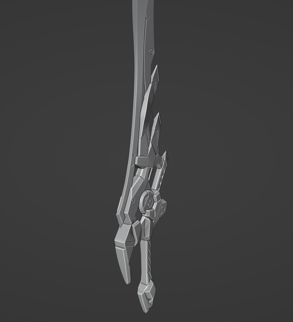 Arlan Sword - Digital 3D Model Files and Physical 3D Printed Kit Optio ...