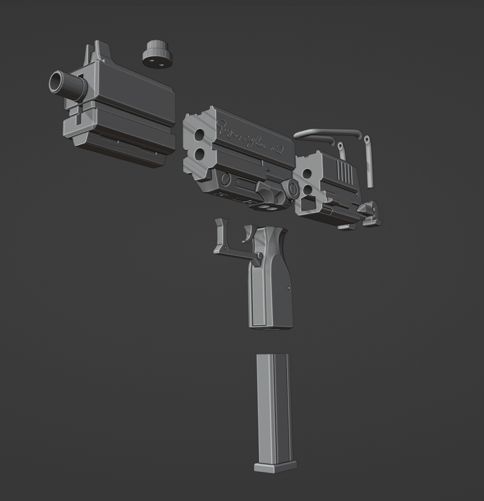 Kafka Uzi - Digital 3D Model Files and Physical 3D Printed Kit Options ...