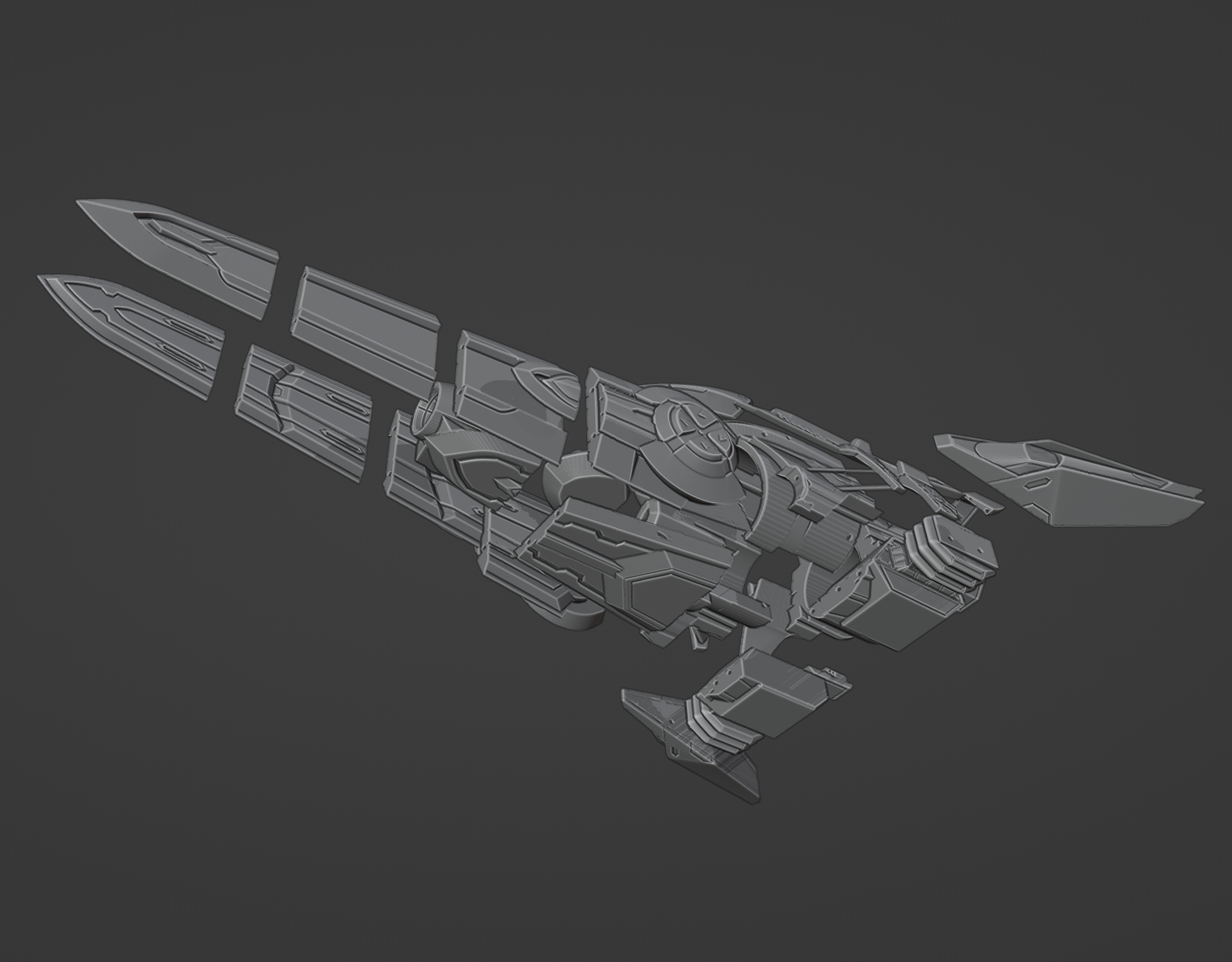 Silver Wolf Blaster - Digital 3D Model Files And Physical 3D Printed K ...