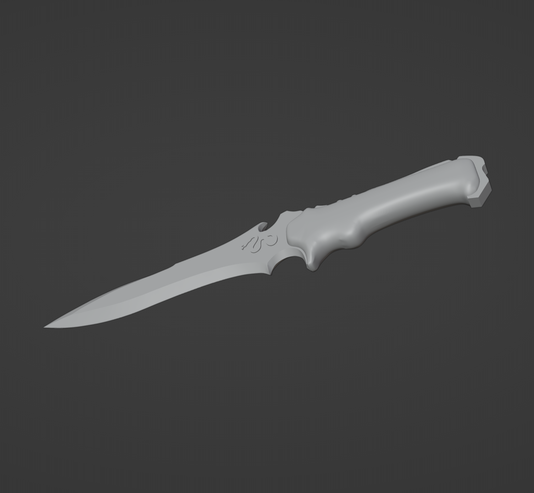 Fighting Knife - Digital 3D Model and Physical 3D Printed Kit Options –  Kosplayit