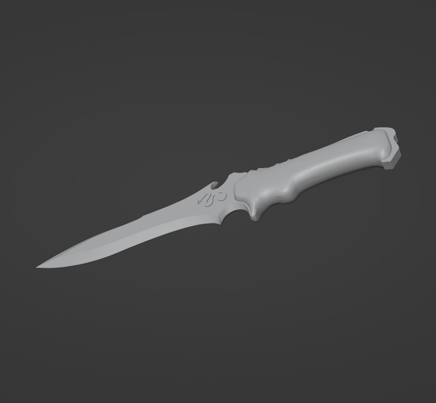 3MF file Krauser's Knife (Fighting Knife) from Residual Evil 4 🔪・3D print  object to download・Cults
