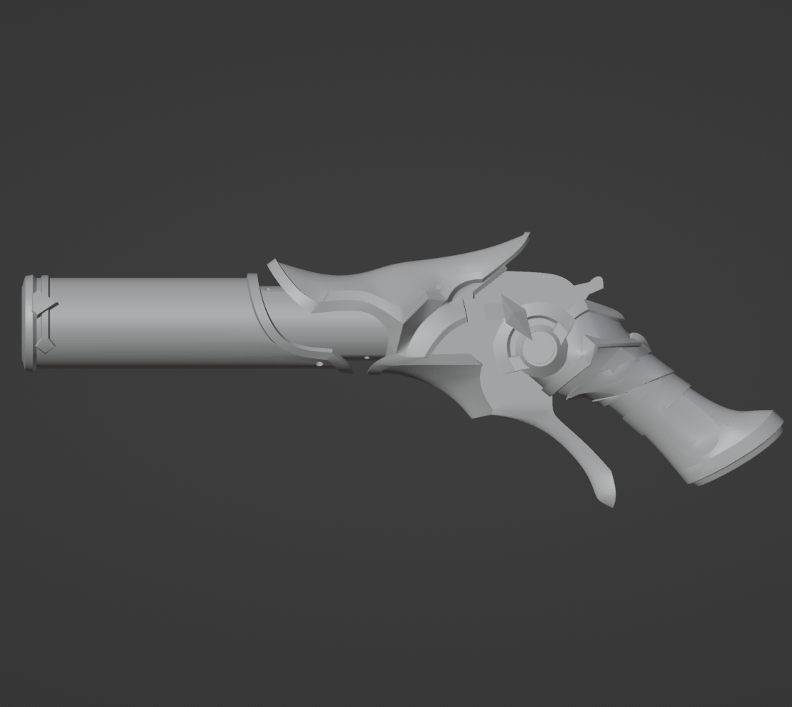 Cryo Fatui Gun - Digital 3D Model Files and Physical 3D Printed Kit Options - Fatui Gun - Fatui Cosplay