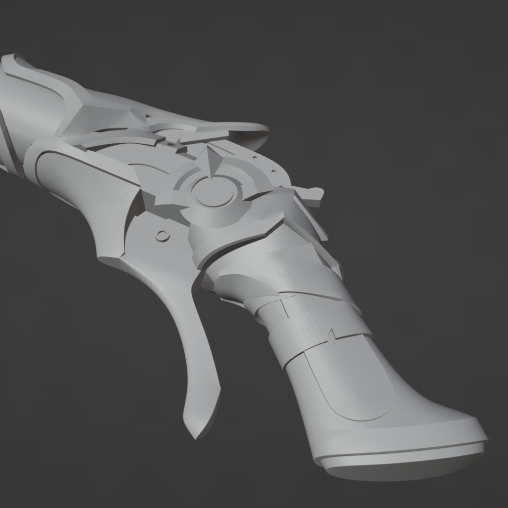 Cryo Fatui Gun - Digital 3D Model Files and Physical 3D Printed Kit Options - Fatui Gun - Fatui Cosplay