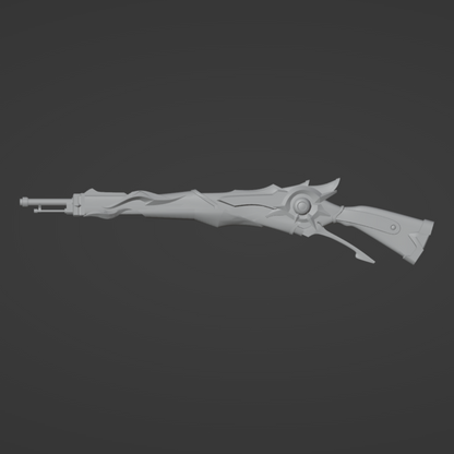 Pyroslinger Bracer Gun - Digital 3D Model - Genshin Impact - Pyroslinger Bracer Cosplay