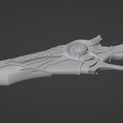 Pyroslinger Bracer Gun - Digital 3D Model - Genshin Impact - Pyroslinger Bracer Cosplay