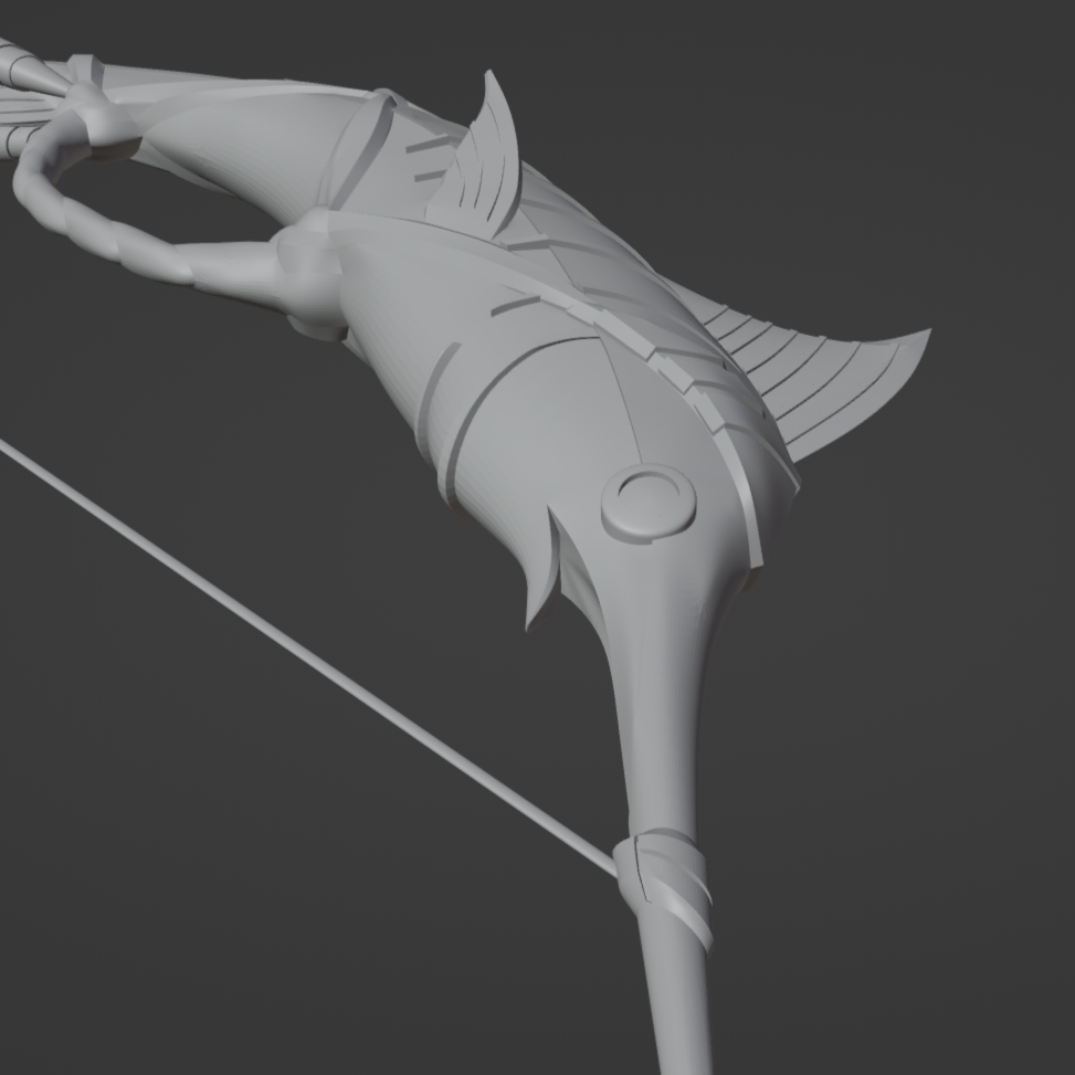 End of Line Bow - Digital 3D Model Files and Physical 3D Printed Kit Options - End of Line - Genshin Cosplay