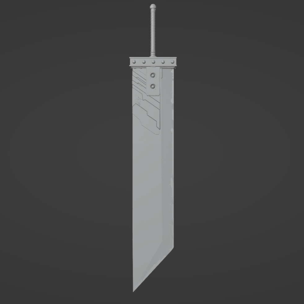 Cloud's Buster Sword - Digital 3D Model Files and Physical 3D Printed Kit Options - Cloud Cosplay