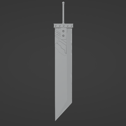 Buster Sword - Digital 3D Model - Final Fantasy VII Remake - Cloud Strife Cosplay